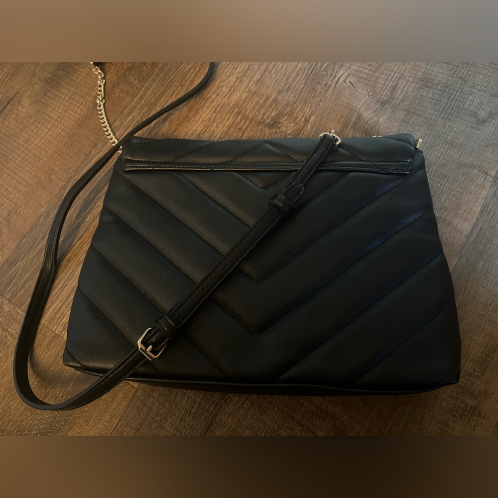 A New Day Black Quilted Shoulder Bag with zipper closure. New without tags. - Picture 11 of 11